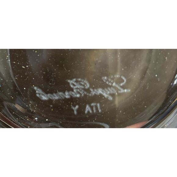 Set of 2 Luigi Bormioli Italy Double Old Fashioned Engraved “A” Glasses - Picture 6 of 8